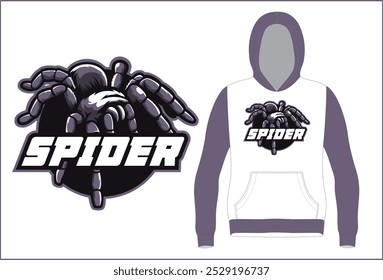 E Sports Logo with Hoodie mock up Illustration Vector