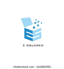 E SQUARED logo and text concept