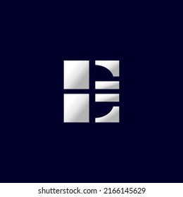 E symbol design. letter E Logo design for business. minimalistic and creativity concept. vector illustration