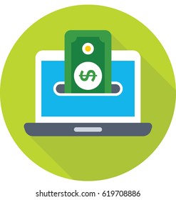 E transaction Vector Icon
