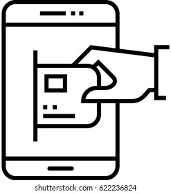 E Transaction Vector Icon