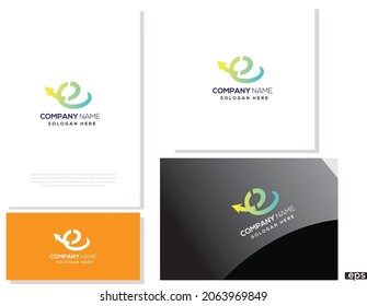 E Travel Elegant Logos Designs, E Travel Logo, Logo Design Studio Pro.