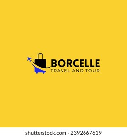 e travel logo icon vector design