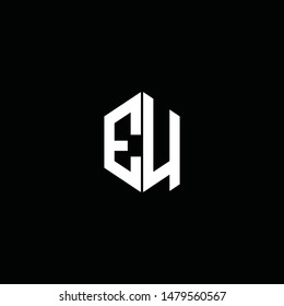 
E and U initial logo monogram designs modern templates