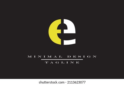 E Unique logo design EYE catching Illustration