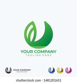 E V leaf logo line art monogram. Letter E on a white background. Letter V vector logo. Business sign, identity, label, badge. vector eps10 editable