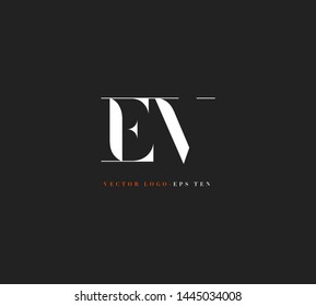 E V letters Joint logo icon vector for business card and corporate identity.