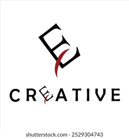 E Vector Logo Design Company Creative 