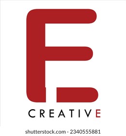 E vector logo design symbol icon creative