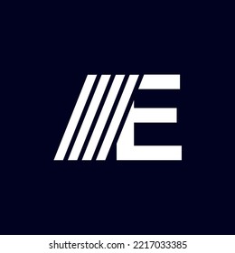 E Vector symbol. Minimalist and modern icon, logo template. Letter E for Logo Design. Creative Modern E Letters icon vector Illustration.