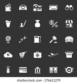 E wallet icons on gray background, stock vector