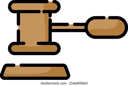 E-Geldbeutel Gerechtigkeit, Illustration, Vektorgrafik auf weißem Hintergrund.
