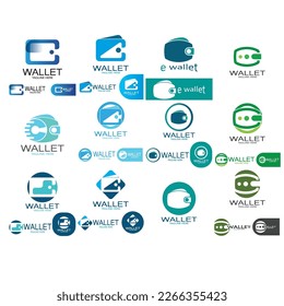 icono de ilustración de diseño del logotipo de la cartera electrónica con un concepto sencillo y moderno, para billeteras electrónicas, aplicaciones de almacenamiento de dinero digital, ahorro digital, transacciones de dinero digital, vector