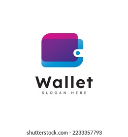 E wallet logo design vector design template