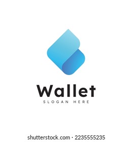 E wallet logo design vector design template