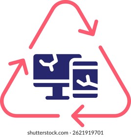 Vektorgrafik mit Füllung des Abfalls-Symbols
