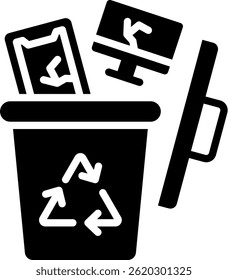Vektorgrafik mit dem Symbol "Abfall"