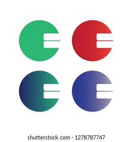 E world Letter Logo useful, editable. And printable Perfect for use in a wide range of new media templates: Web Marketing Agency, Social Media Services Showcase, Online Marketing Apps, and Web.