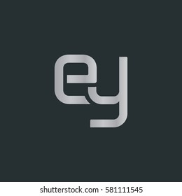 E & Y Letter logo design vector element