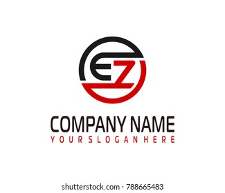 E Z Initial Circle Logo Template Stock Vector (Royalty Free) 788665483 ...