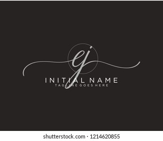 E Z Initial handwriting logo vector
