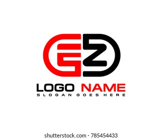 E Z initial logo template vexctor