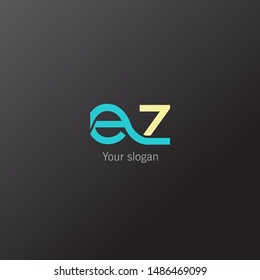 E Z joint logo design vector template