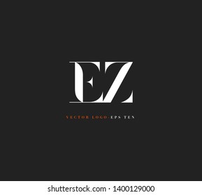 E Z letters Joint logo icon vector for business card and corporate identity.