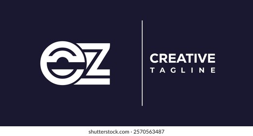 E and Z logo design. EZ abstract Letters Logo Monogram. This logo design is the process of creating a visual symbol that represents a brand, company, or individual.