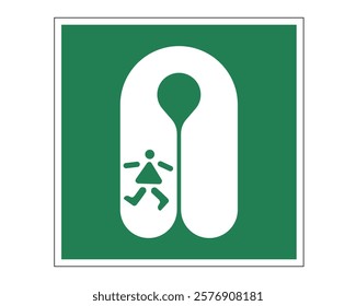 E045 – Child's Lifejacket - ISO 7010 Safety Sign for Indicating Location of Child's Lifejackets