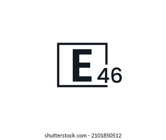 E46, 46E Initial letter logo