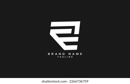 E7, TE, EL, Abstract initial monogram letter alphabet logo design