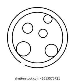 e700 - e799 antibiotics line icon vector. e700 - e799 antibiotics sign. isolated contour symbol black illustration