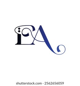 ea abstract alphabet vector icon design monogram, initial letters logo emblem