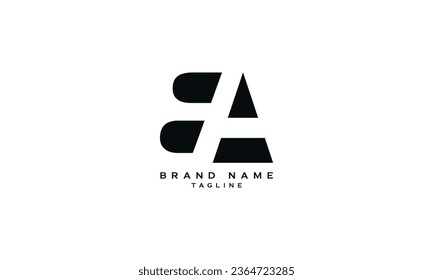 EA, AE, Abstract initial monogram letter alphabet logo design