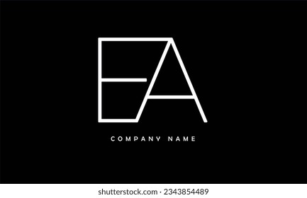 EA, AE Abstract Letters Logo Monogram