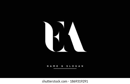 EA ,AE ,E ,A  Abstract Letters Logo monogram