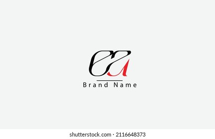 EA AE E A abstract vector logo monogram template