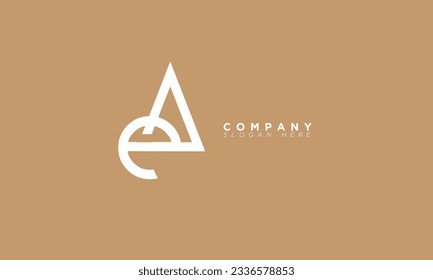 EA Alphabet letters Initials Monogram logo AE, E and A