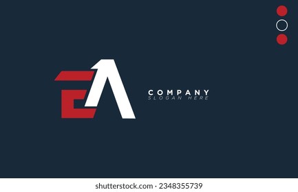 EA Alphabet letters Initials Monogram logo AE, E and A