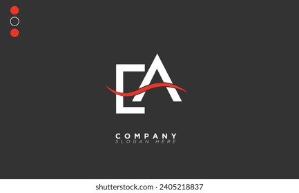 EA Alphabet letters Initials Monogram logo AE, E and A