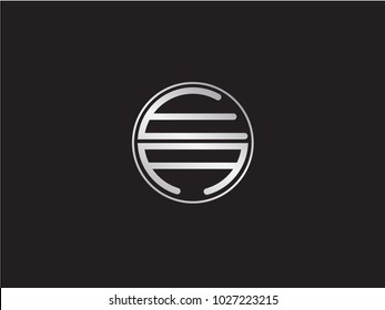 EA circle Shape Letter Design
