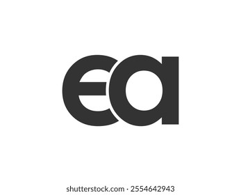 EA creative geometric initial based modern and minimal logo. Letter e a trendy fonts. Universal professional elegant techno vector design.