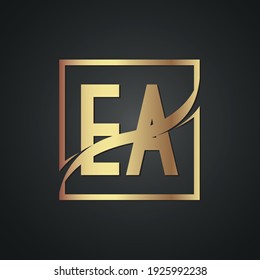 EA creative luxury letter logo