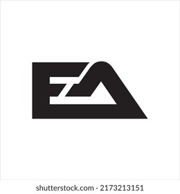 EA or FA logo initial letter design template vector
