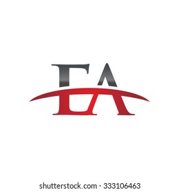 EA initial company red swoosh logo
