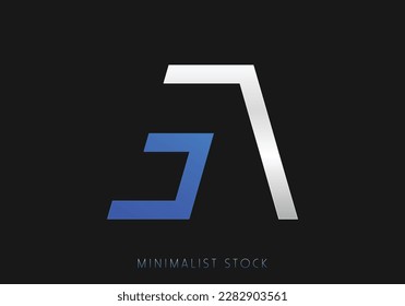 EA Initial Letter Abstract Icon, A Vector Logo Alphabet Monogram, AE Illustration Initial Template letter for Business, AE Company Logo, Luxury Design