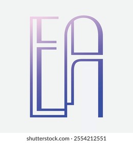 ea Initial Letter Logo Symbol
