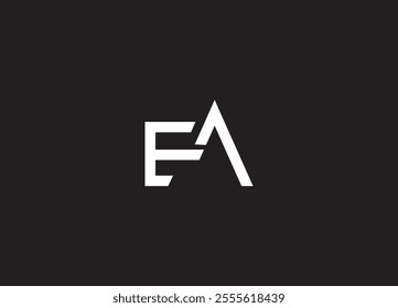 EA initial logo design and letter logo design