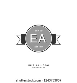 EA Initial logo template vector